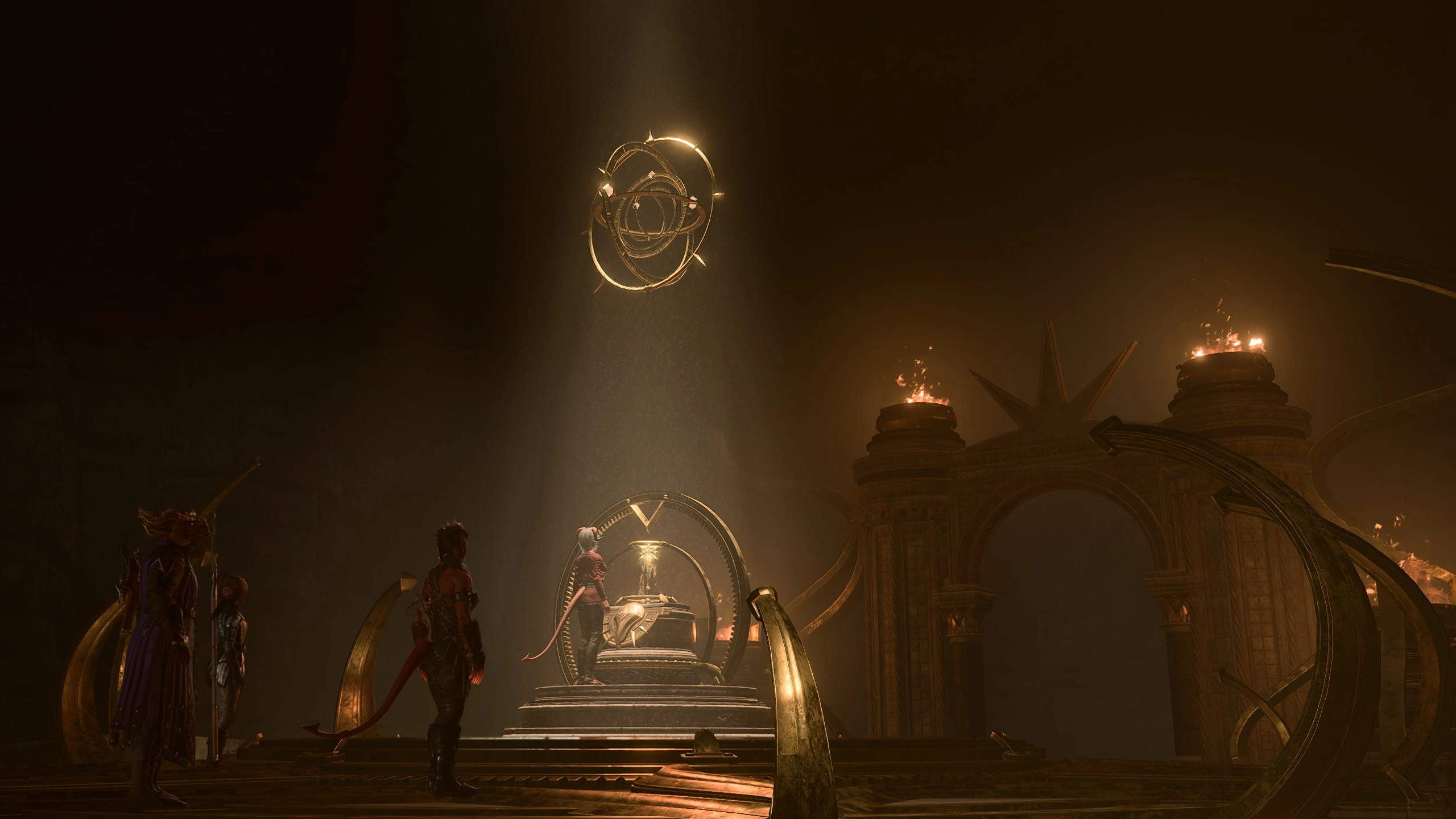 Ramie taking the Blood of Lathander from the device designed to guard it.