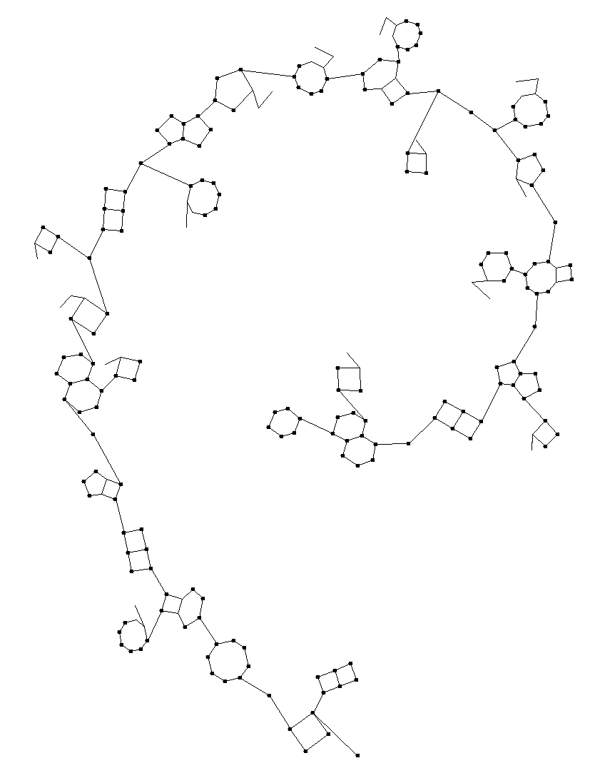 Step three is connecting the individual symbols on the curved line.