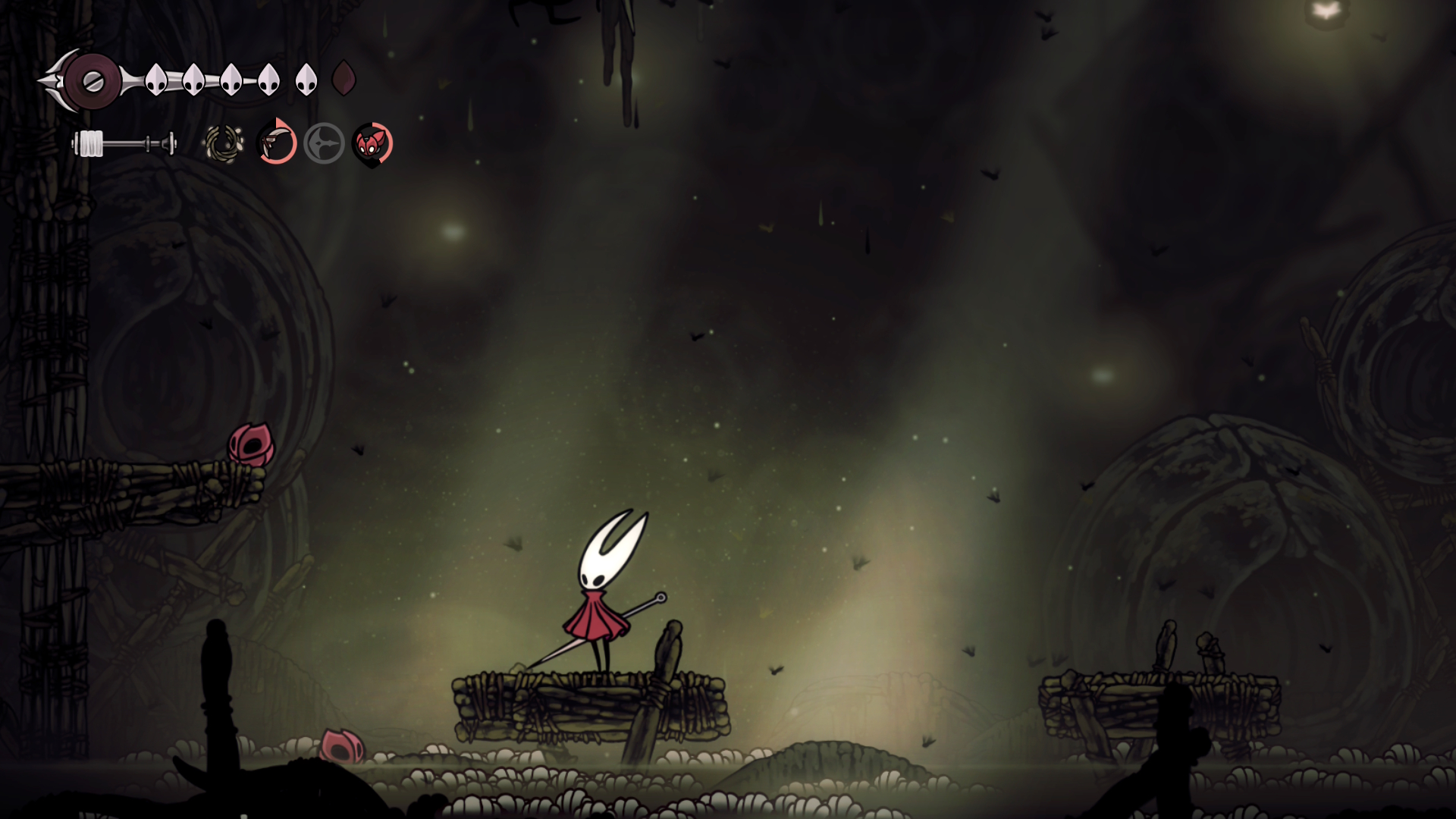 Cogflies sleep in the Bile because they think I'm sitting on a bench due to Bench Storage.