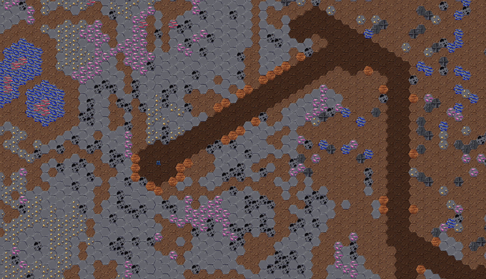 A mineshaft tunnel lined with wood, branching off into side passages, with the player standing inside.